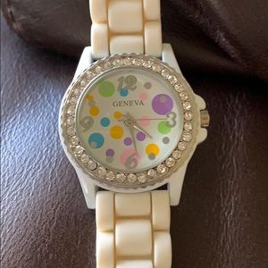 🌞3/$20 Girls Rubber Watch With Rhinestone Trim